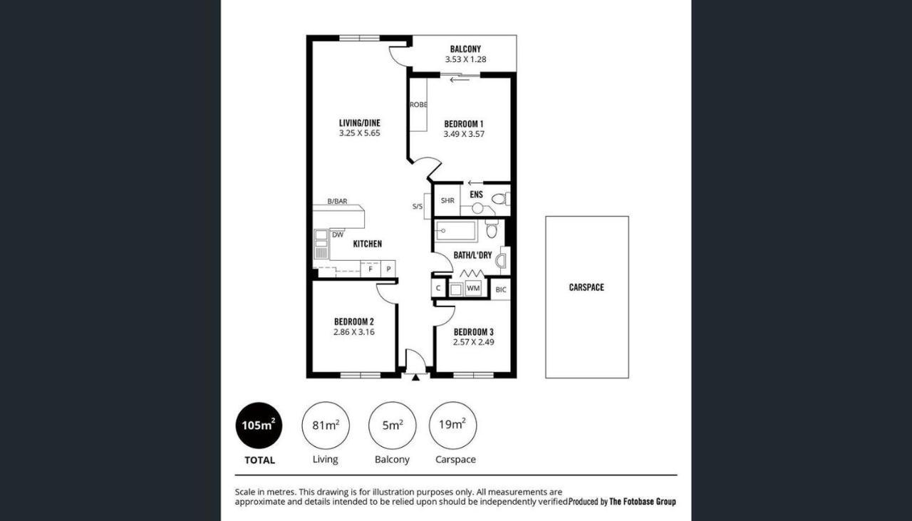 Adelaide Cbd Apartment - 3Br, 2Bath & Carpark Eksteriør billede